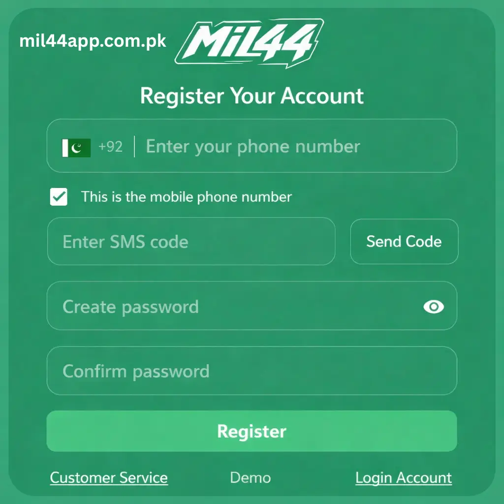 Mil44 Game Account Creation